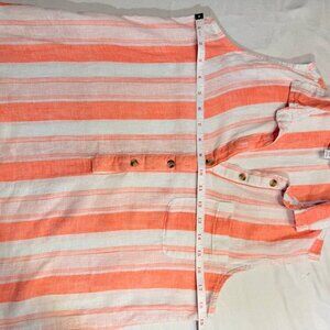 Womens Time And Tru Sleeveless Shirt Button Down Size S